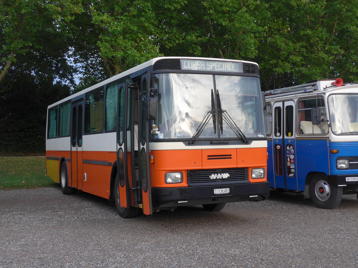 (195'876) - Boni, Tesserete - TI 136'487 - NAW/Hess (ex AMSA Chiasso) am 17. August 2018 in Wettingen, Zirkuswiese