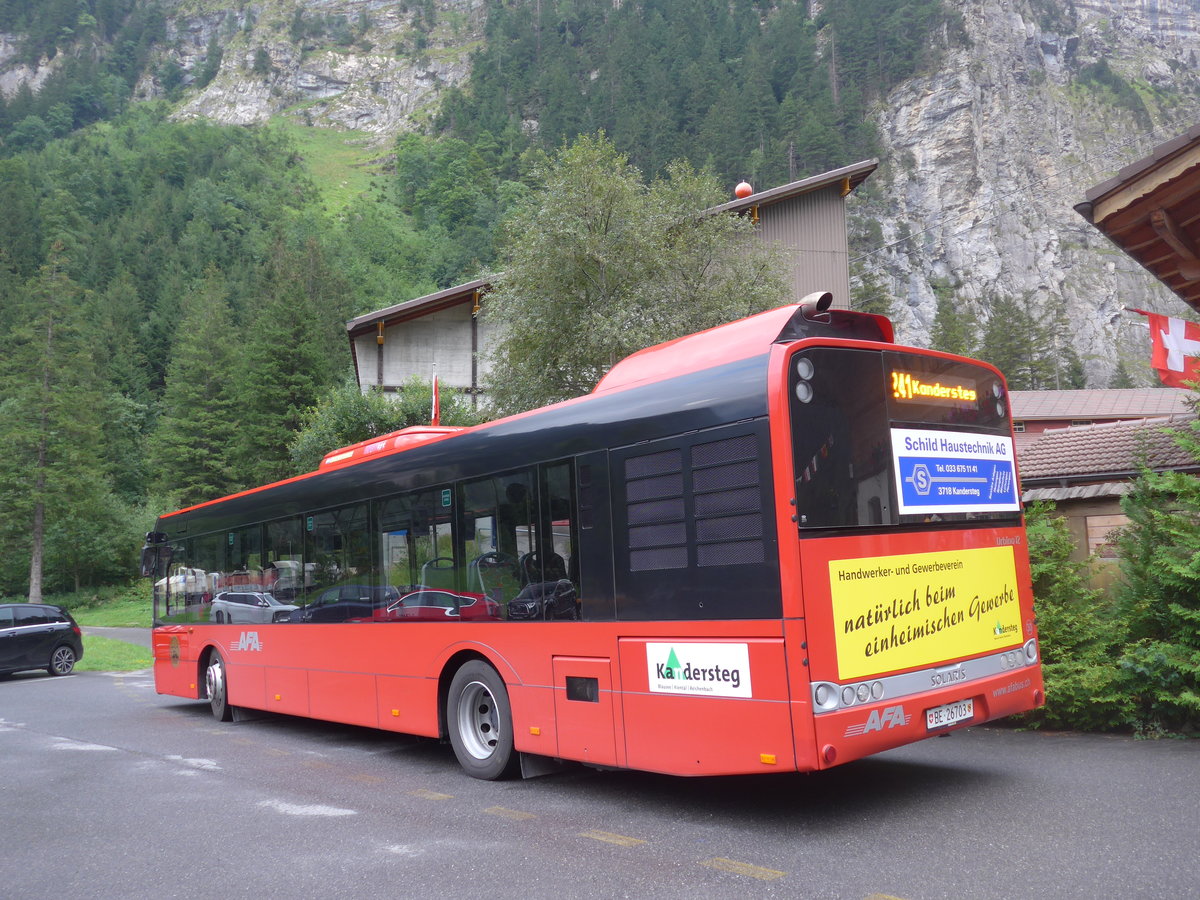 (195'993) - AFA Adelboden - Nr. 30/BE 26'703 - Solaris am 18. August 2018 in Kandersteg, Talstation Sunnbel