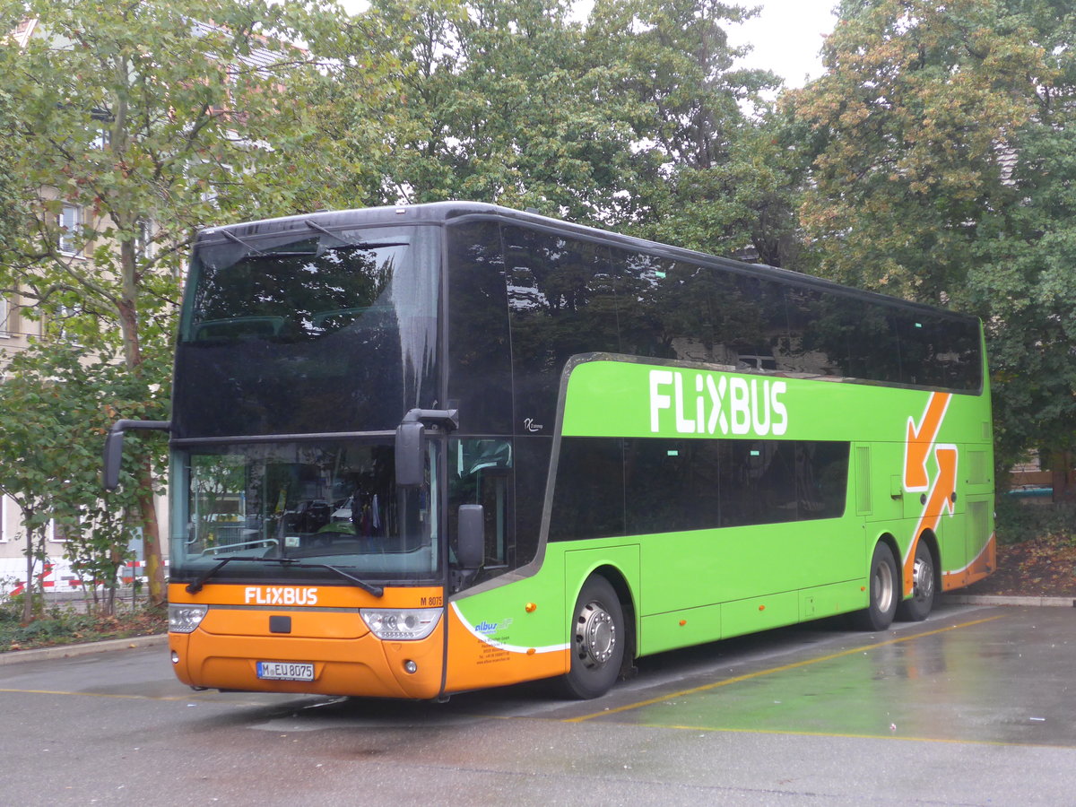 (196'248) - Aus Deutschland: Albu, Mnchen - Nr. M8075/M-EU 8075 - Scania am 1. September 2018 in Zrich, Sihlquai