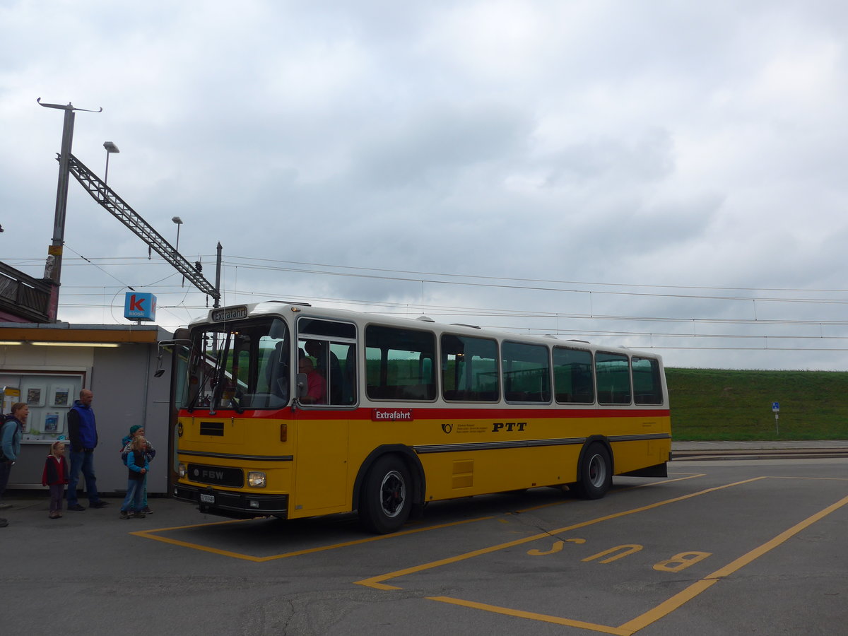 (196'375) - Soltermann, Niederuzwil - SG 118'489 - FBW/Hess (ex Tiemann, Hombrechtikon Nr. 10; ex AAGU Altdorf Nr. 10) am 2. September 2018 beim Bahnhof Biglen