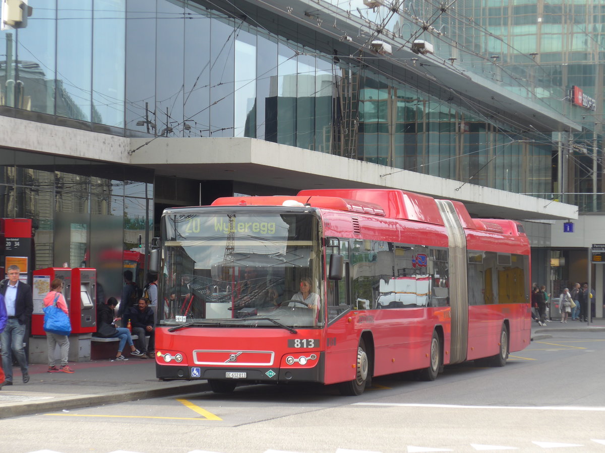 (196'569) - Bernmobil, Bern - Nr. 813/BE 612'813 - Volvo am 3. September 2018 beim Bahnhof Bern