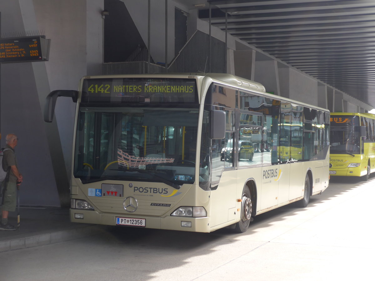 (196'691) - PostBus - PT 12'356 - Mercedes am 10. September 2018 beim Bahnhof Innsbruck