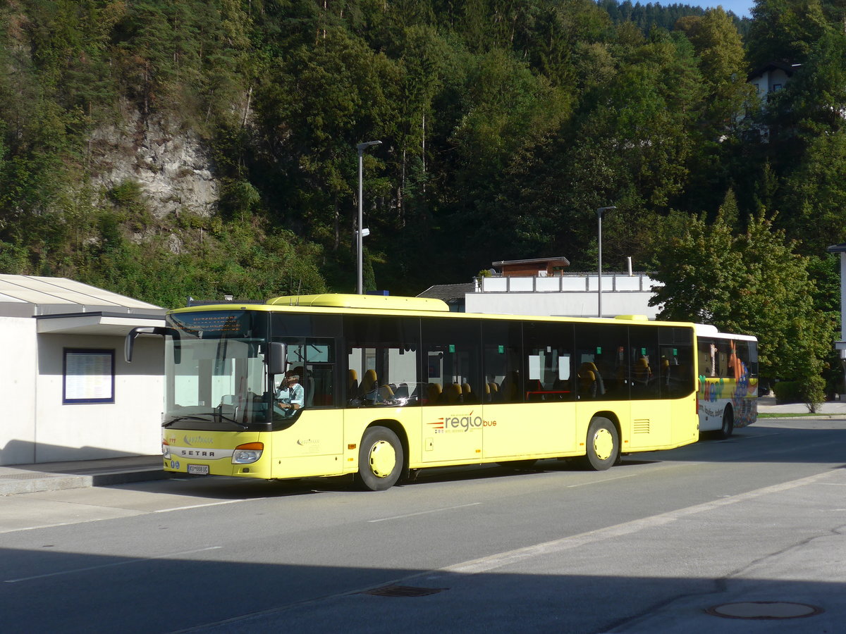 (196'827) - Lanzinger, Kramsach - KU 668 UC - Setra am 11. September 2018 beim Bahnhof Brixlegg