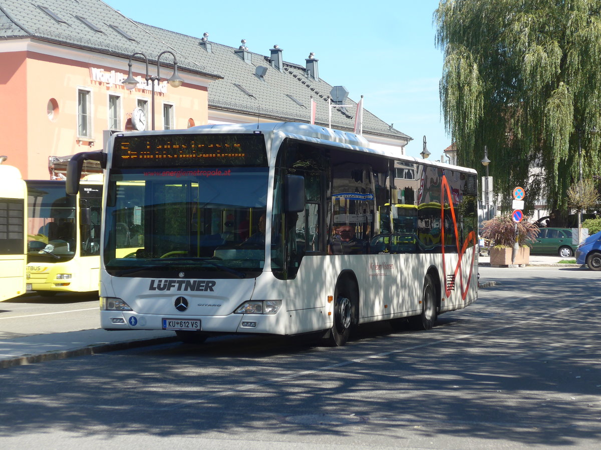 (196'951) - Lftner, Rum - KU 612 VS - Mercedes am 12. September 2018 beim Bahnhof Wrgl