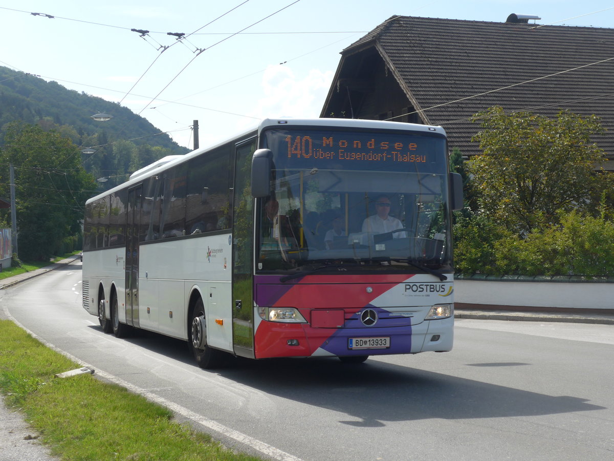 (197'198) - PostBus - BD 13'933 - Mercedes am 13. September 2018 in Mayrwies, Daxluegstrasse