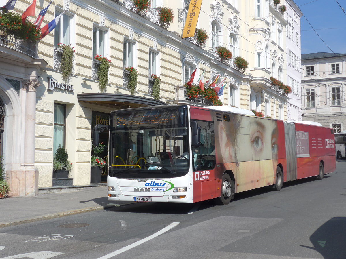 (197'224) - Albus, Salzburg - Nr. L1771/S 467 SP - MAN am 13. September 2018 in Salzburg, Makartplatz