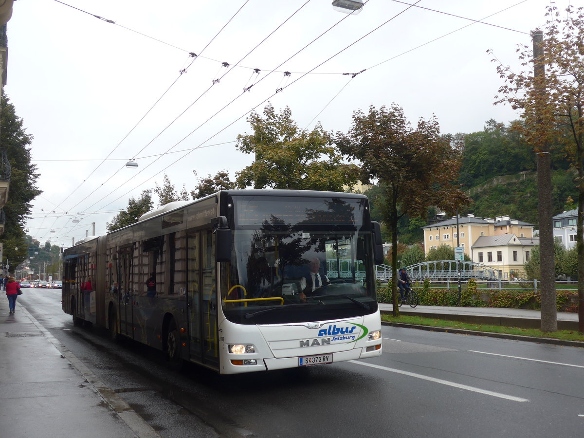 (197'507) - Albus, Salzburg - Nr. L1760/S 373 RV - MAN am 14. September 2018 in Salzburg, Mozartsteg