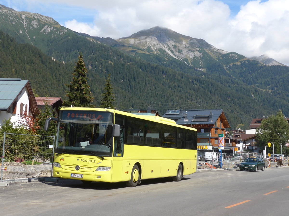 (197'643) - PostBus - BD 12'783 - Mercedes am 15. September 2018 in St. Anton, Posteinfahrt