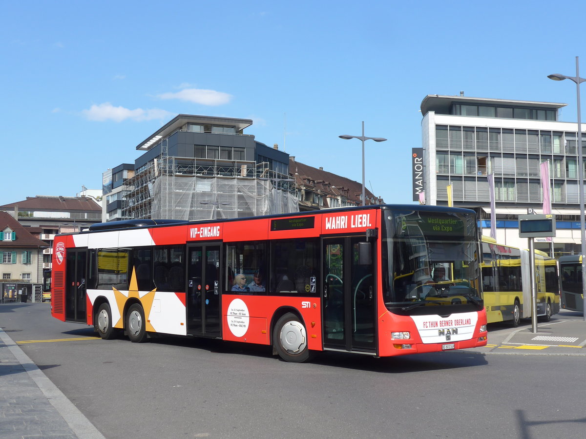 (197'890) - STI Thun - Nr. 149/BE 801'149 - MAN am 18. September 2018 beim Bahnhof Thun