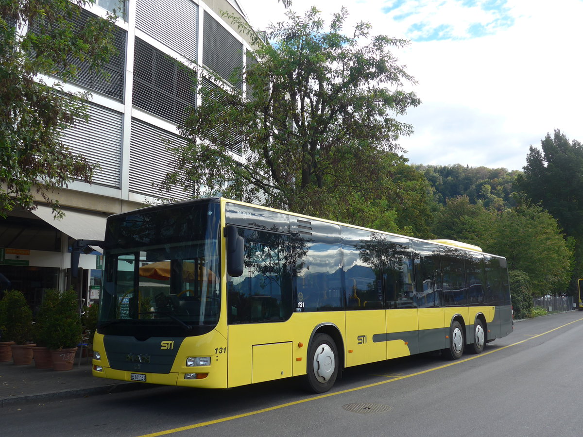 (197'915) - STI Thun - Nr. 131/BE 801'131 - MAN am 23. September 2018 bei der Schifflndte Thun