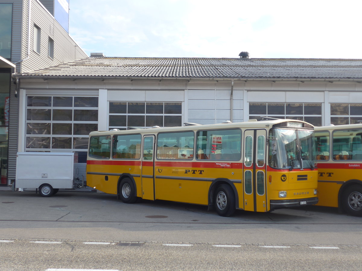 (198'026) - Schmid, Thrishaus - BE 26'206 - Saurer/Tscher (ex P 24'244) am 30. September 2018 in Bellach, Hess