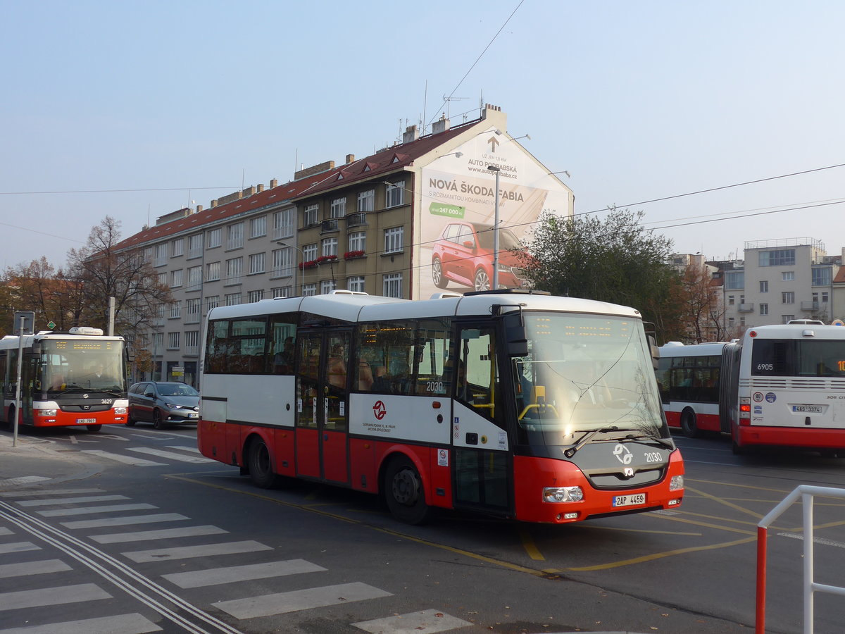 (198'500) - DPP Praha - Nr. 2030/2AP 4459 - SOR am 19. Oktober 2018 in Praha, Dejvick