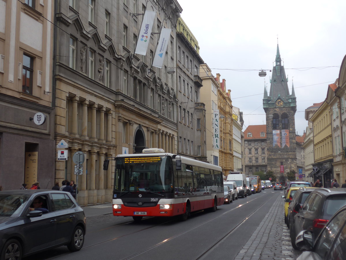 (198'657) - DPP Praha - Nr. 3569/1AK 8466 - SOR am 19. Oktober 2018 in Praha, Jindrissk