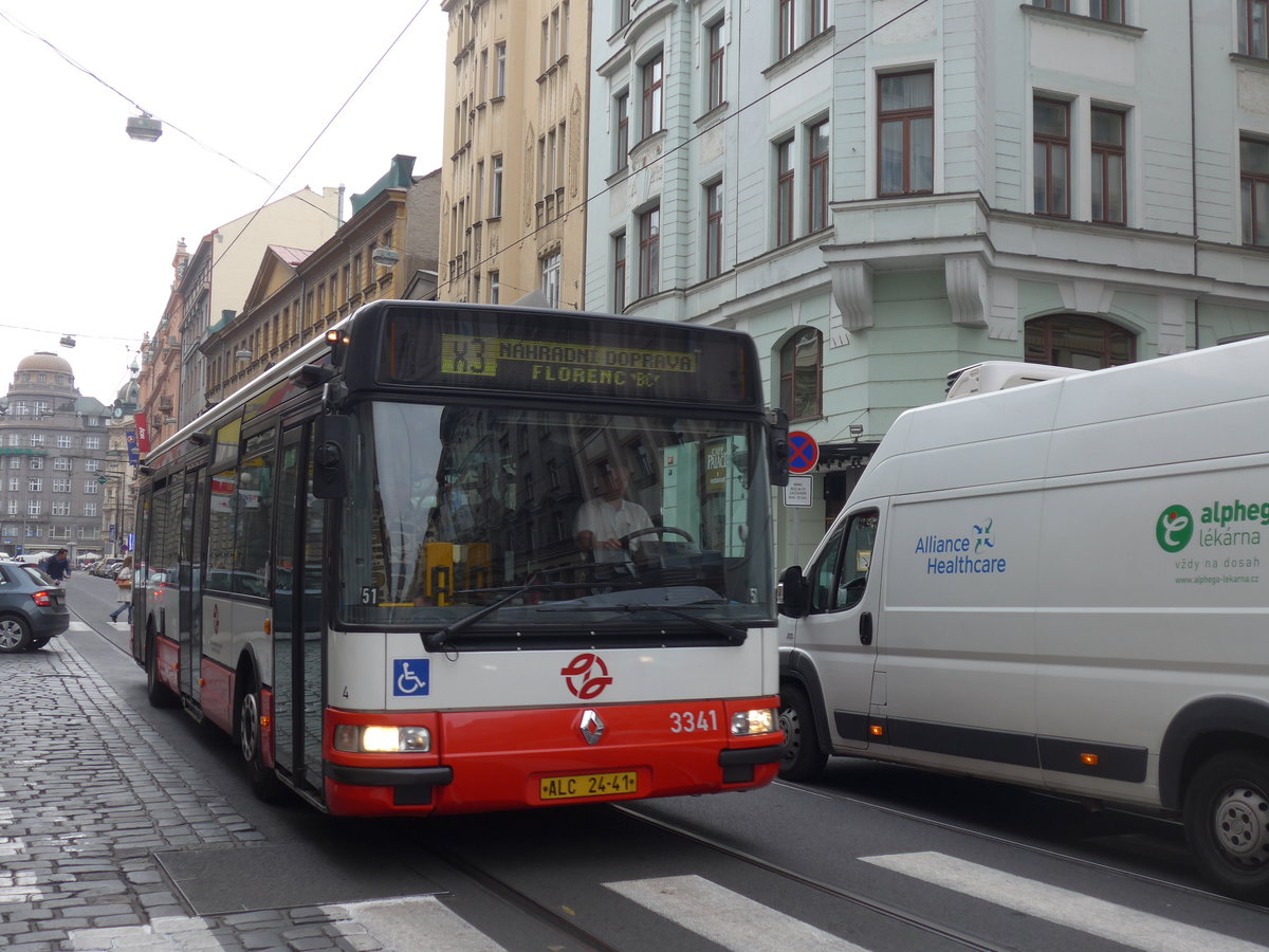 (198'660) - DPP Praha - Nr. 3341/ALC 24-41 - Renault-Karosa am 19. Oktober 2018 in Praha, Jindrissk