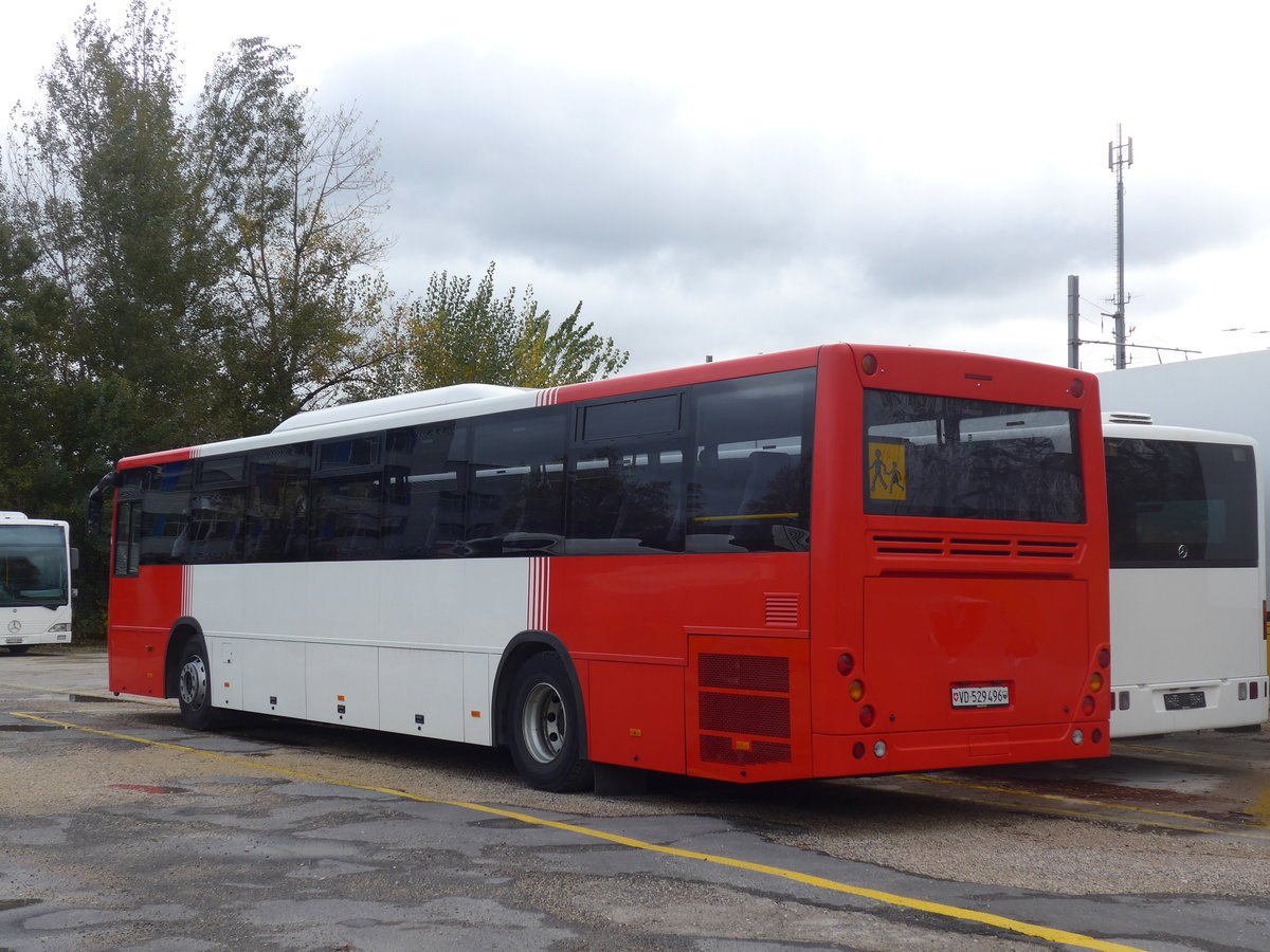 (199'041) - CarPostal Ouest - VD 529'496 - Temsa (ex TMR Martigny Nr. 134) am 28. Oktober 2018 in Yverdon, Garage