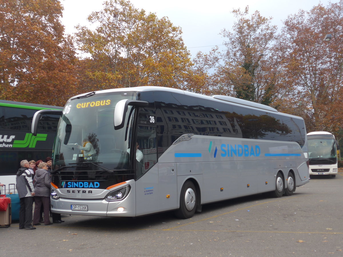 (199'435) - Aus Polen: Sindbad, Opole - Nr. 36/OP 1536K - Setra am 18. November 2018 in Zrich, Sihlquai