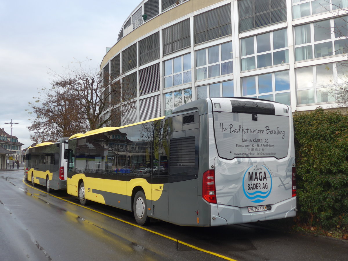 (199'643) - STI Thun - Nr. 174/BE 752'174 - Mercedes am 6. Dezember 2018 bei der Schifflndte Thun