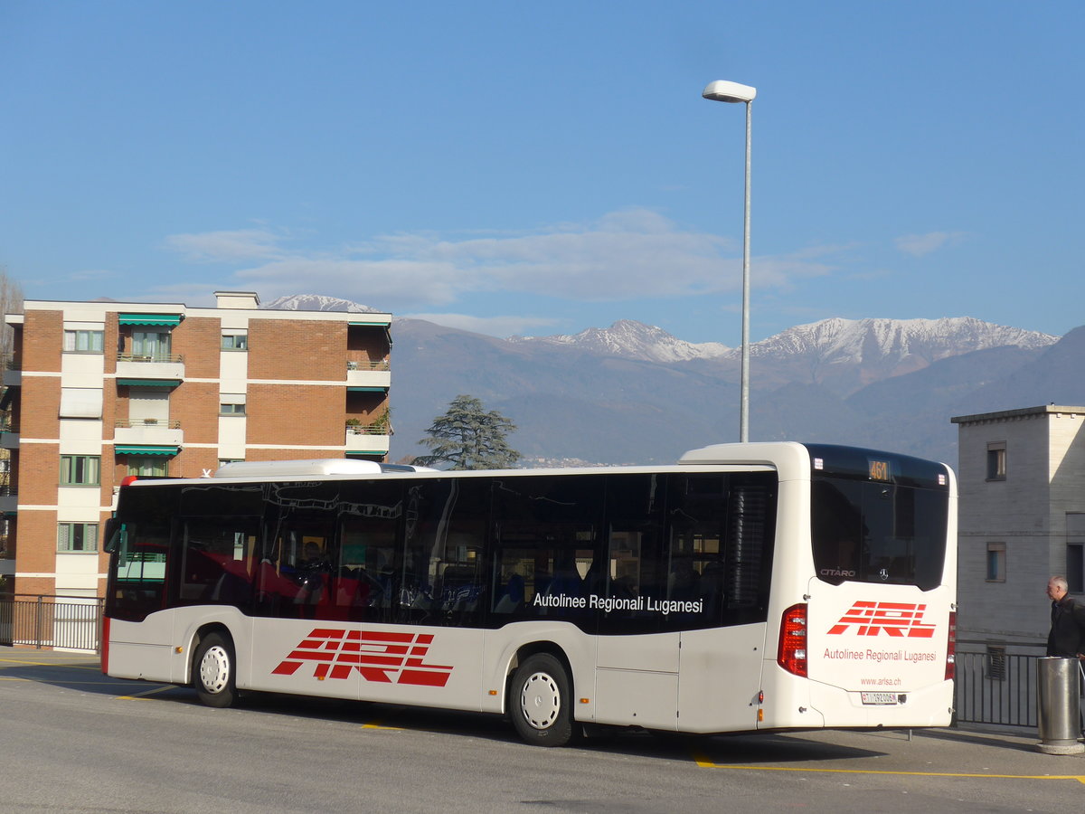 (199'746) - ARL Viganello - Nr. 6/TI 192'006 - Mercedes am 7. Dezember 2018 beim Bahnhof Lugano