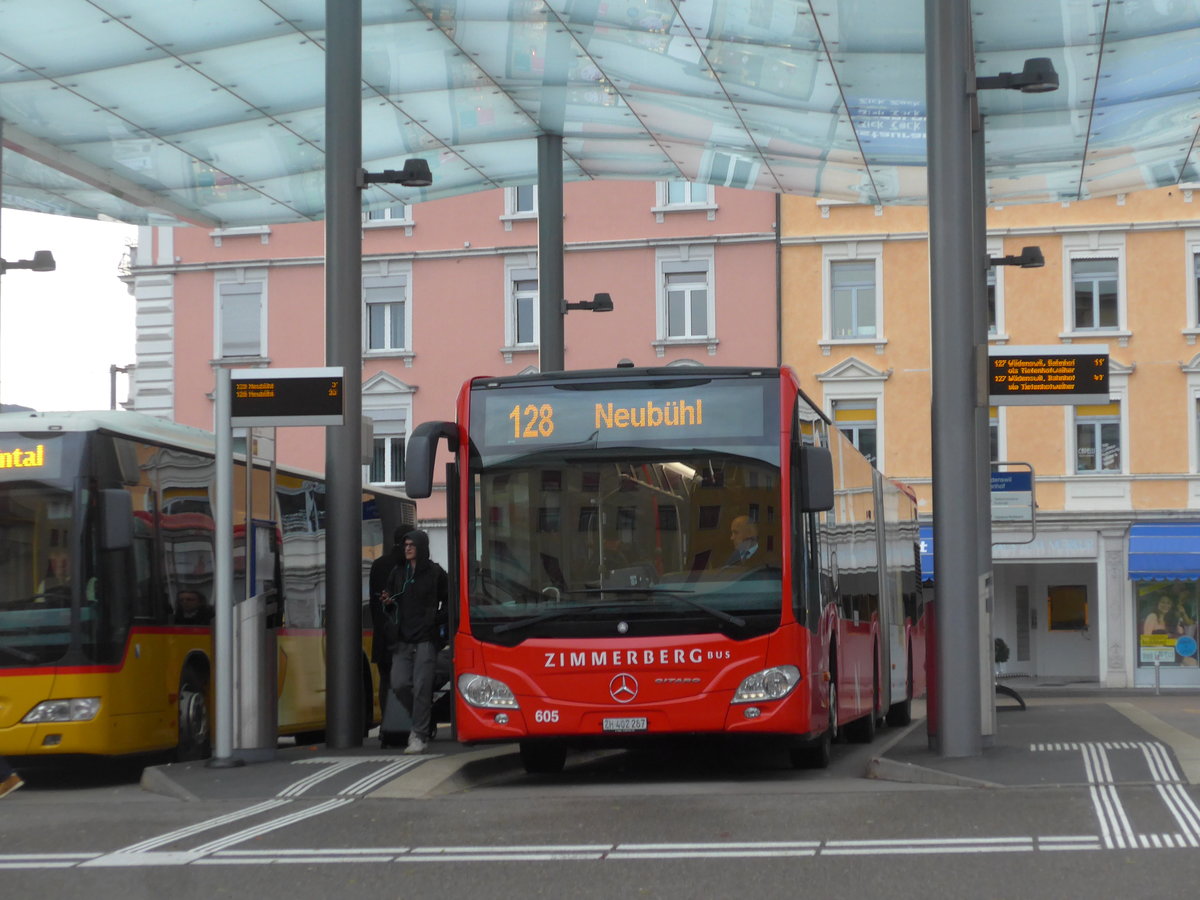 (199'789) - AHW Horgen - Nr. 605/ZH 402'287 - Mercedes am 8. Dezember 2018 beim Bahnhof Wdenswil