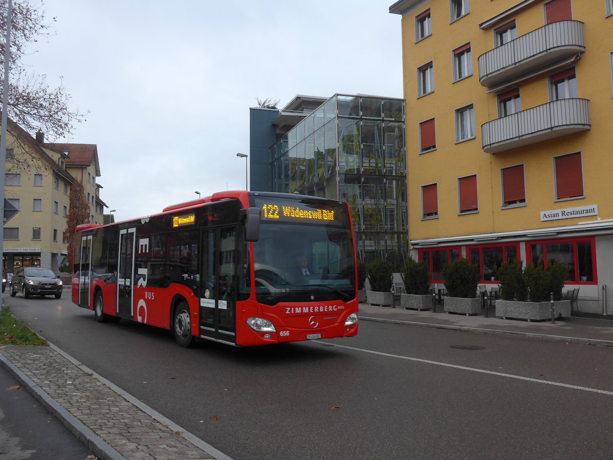 (199'798) - AHW Horgen - Nr. 656/ZH 456'887 - Mercedes am 8. Dezember 2018 beim Bahnhof Wdenswil