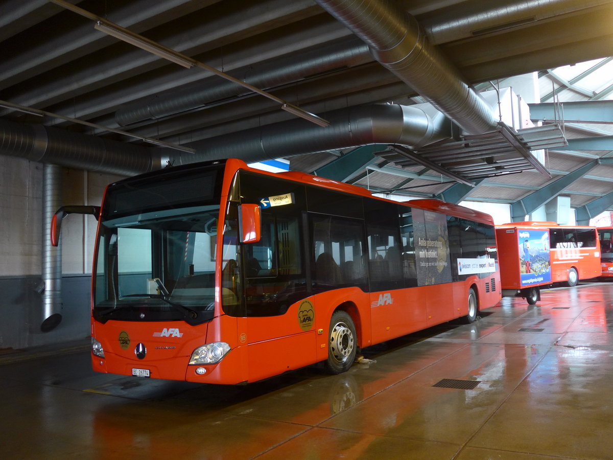 (199'976) - AFA Adelboden - Nr. 95/BE 26'774 - Mercedes am 16. Dezember 2018 in Adelboden, Busstation