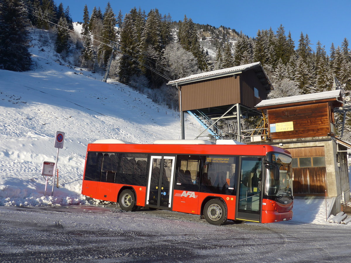 (200'192) - AFA Adelboden - Nr. 59/BE 645'415 - Scania/Hess am 25. Dezember 2018 in St. Stephan, Lengebrand