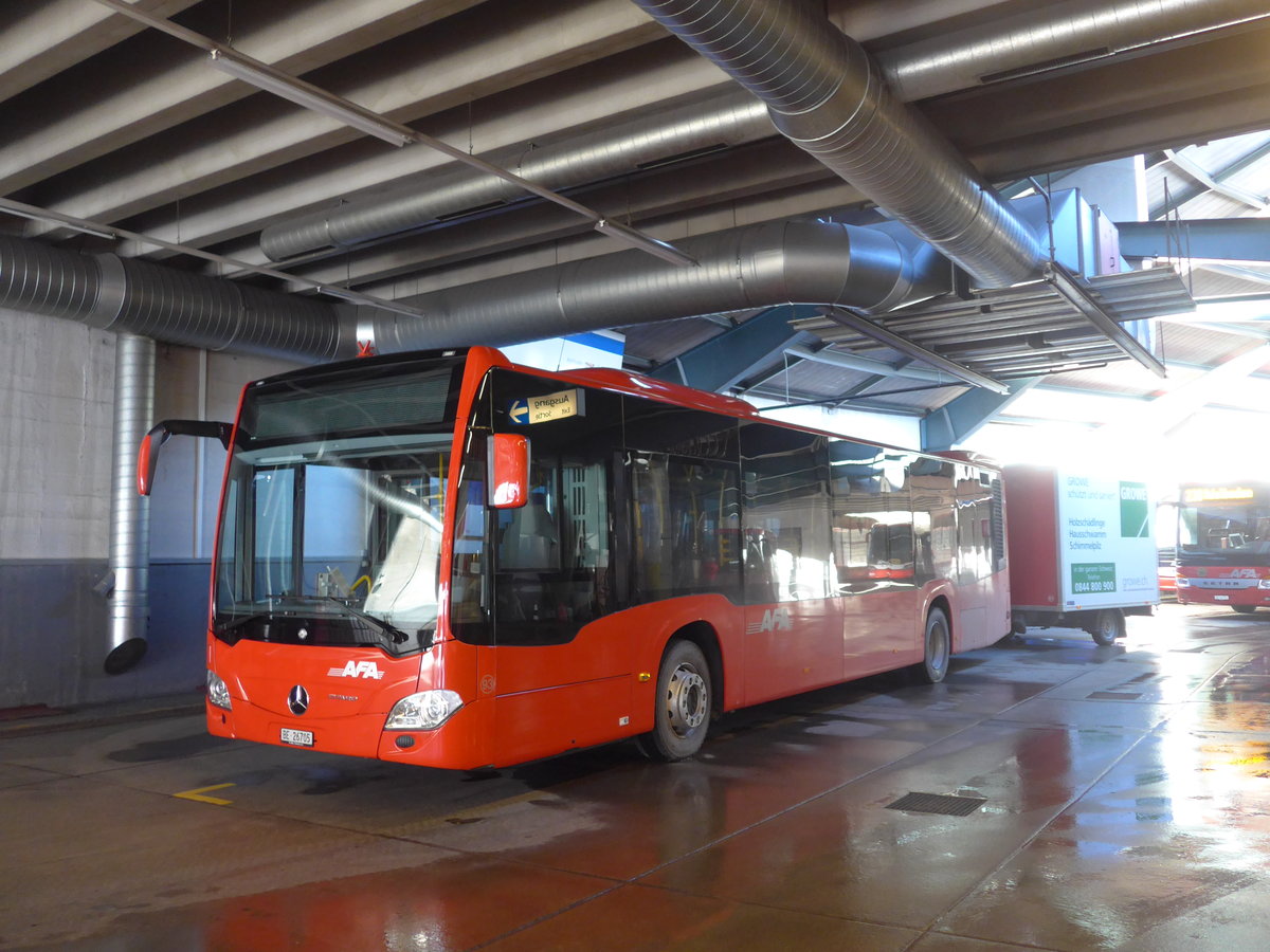 (200'223) - AFA Adelboden - Nr. 93/BE 26'705 - Mercedes am 25. Dezember 2018 in Adelboden, Busstation