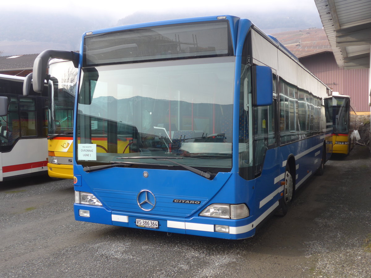 (200'387) - Buchard, Leytron - Nr. 60/VS 386'364 - Mercedes (ex AFA Adelboden Nr. 91; ex AFA Adelboden Nr. 2) am 30. Dezember 2018 in Leytron, Garage