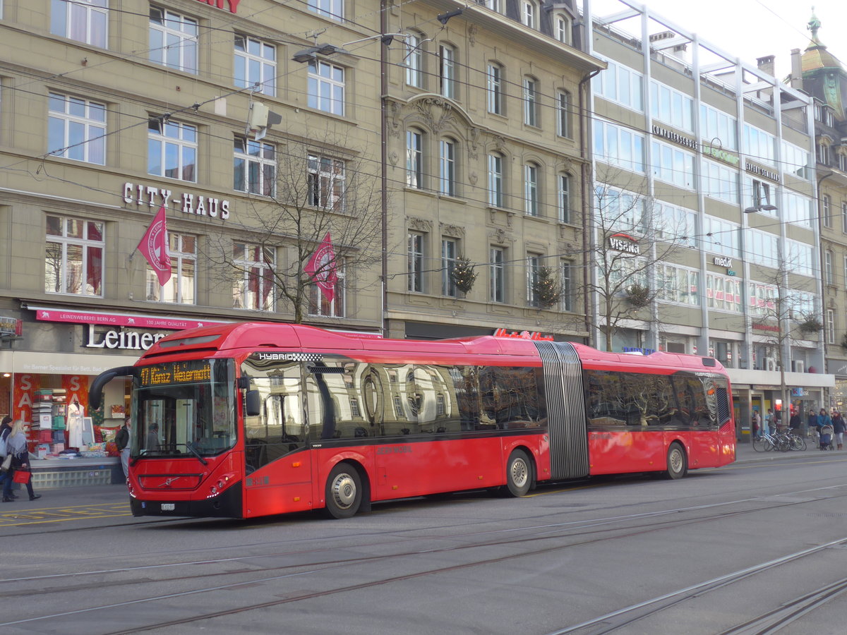 (200'430) - Bernmobil, Bern - Nr. 891/BE 832'891 - Volvo am 31. Dezember 2018 beim Bahnhof Bern