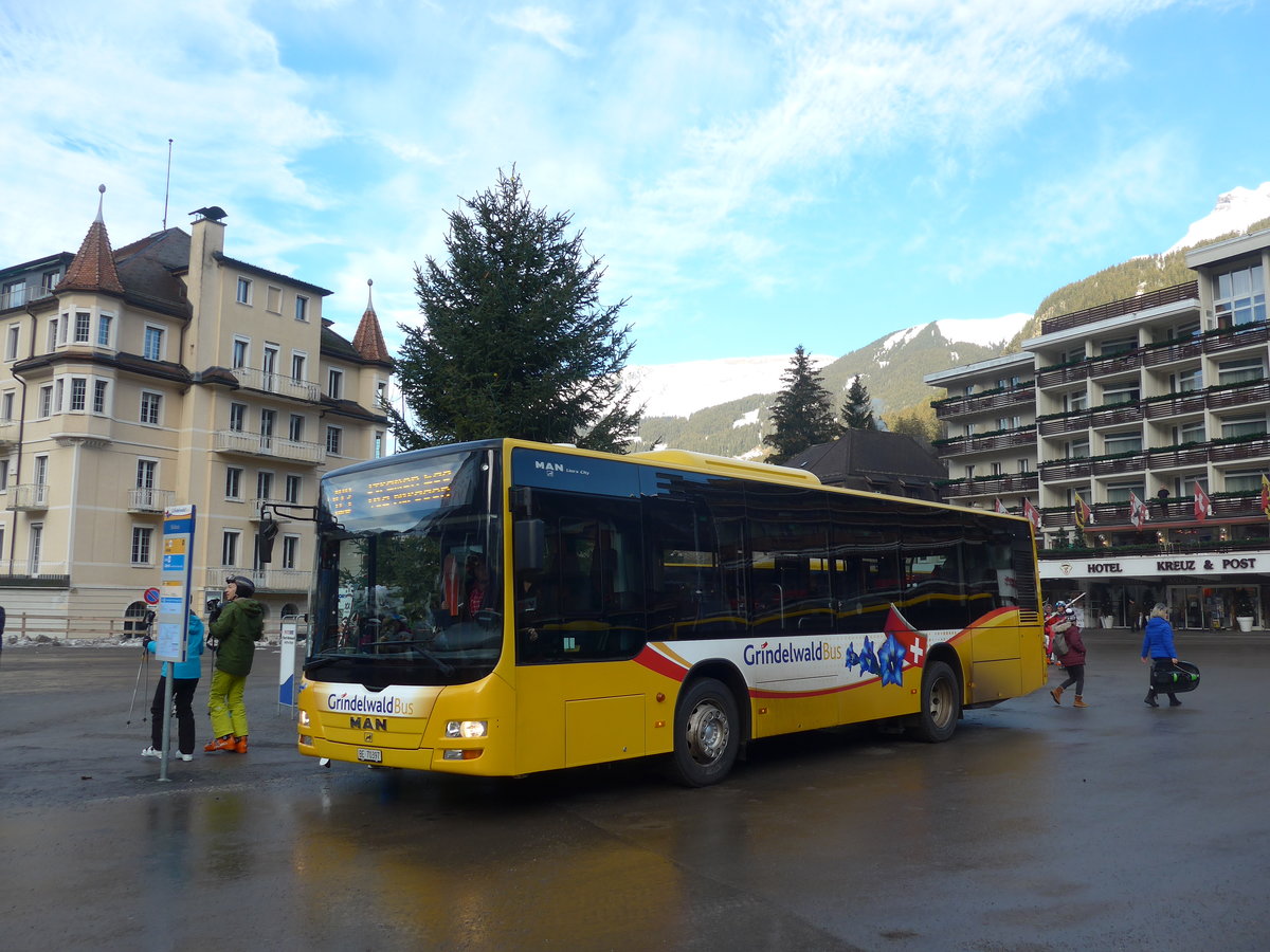 (200'490) - AVG Grindelwald - Nr. 23/BE 70'397 - MAN am 1. Januar 2019 beim Bahnhof Grindelwald