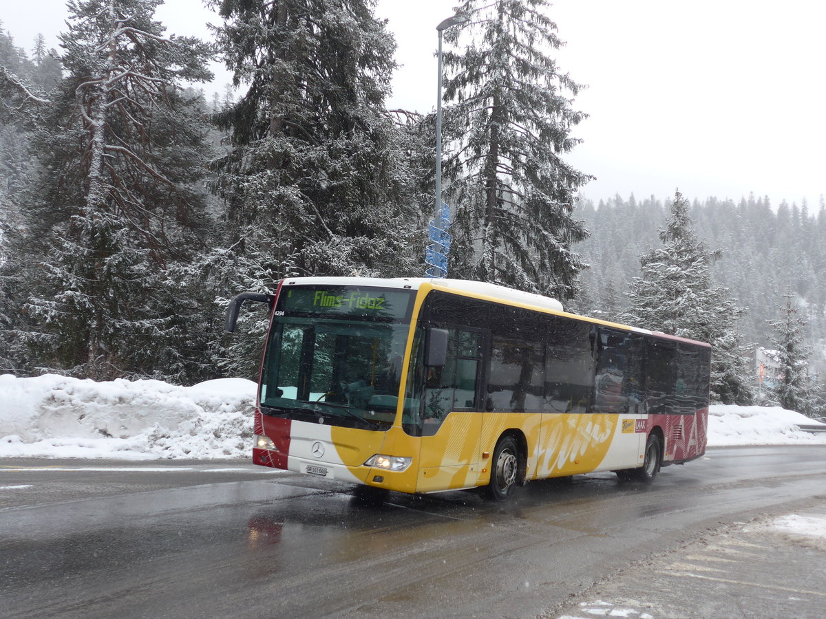 (200'571) - Stuppan, Flims - GR 161'660 - Mercedes am 2. Januar 2019 in Laax, Bergbahnen