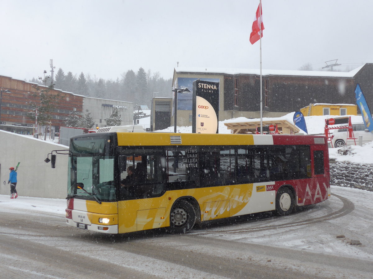 (200'580) - Stuppan, Flims - GR 52'063 - MAN/Gppel am 2. Januar 2019 in Flims, Bergbahnen