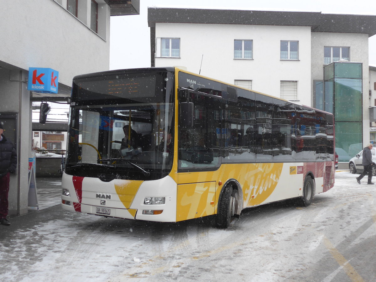 (200'592) - Stuppan, Flims - GR 99'347 - MAN/Gppel am 2. Januar 2019 in Flims, Post