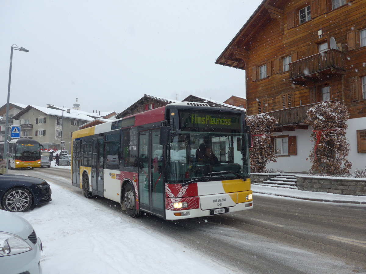 (200'593) - Stuppan, Flims - GR 52'063 - MAN/Gppel am 2. Januar 2019 in Flims, Post