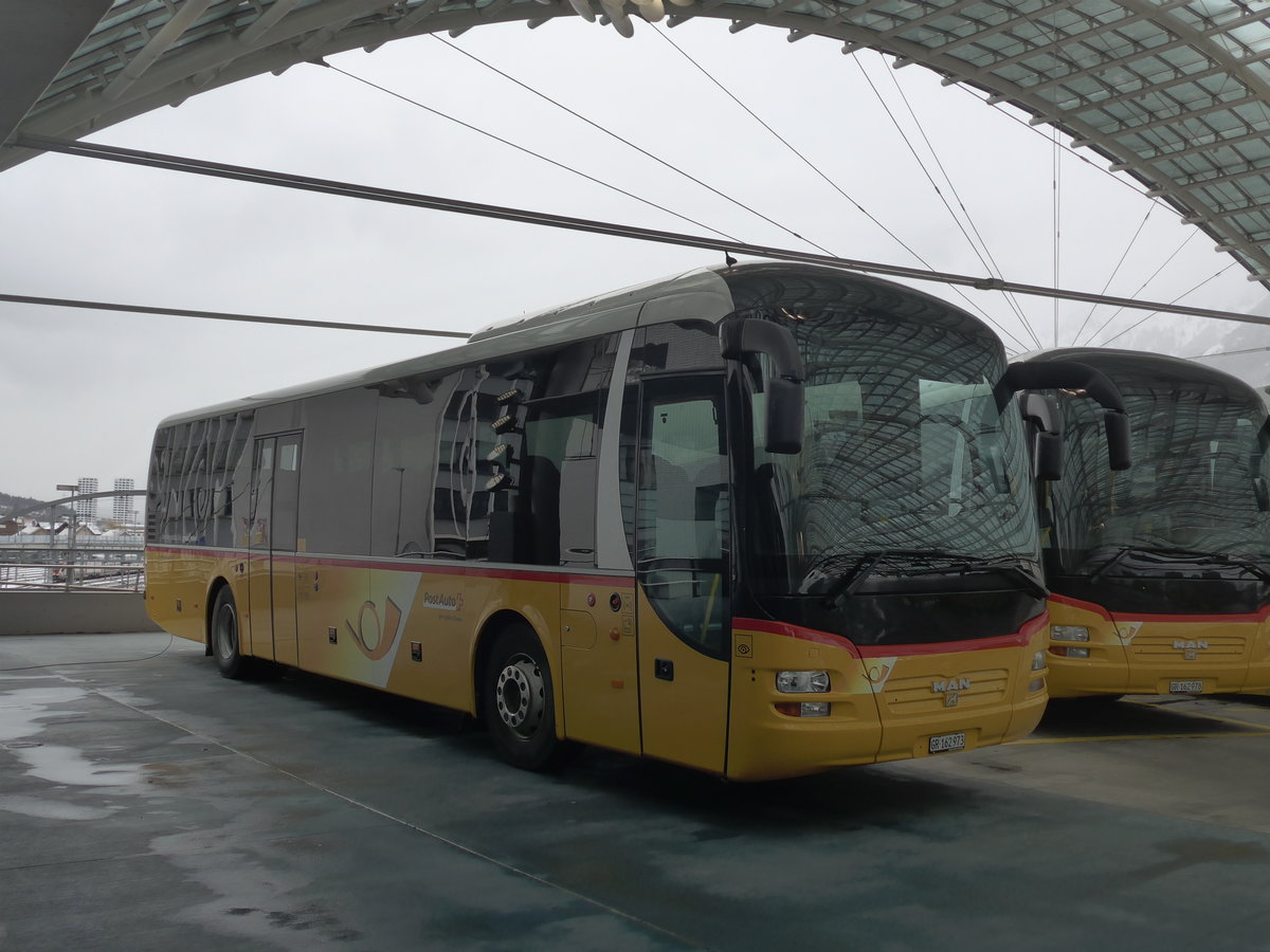 (200'616) - PostAuto Graubnden - GR 162'973 - MAN am 2. Januar 2019 in Chur, Postautostation