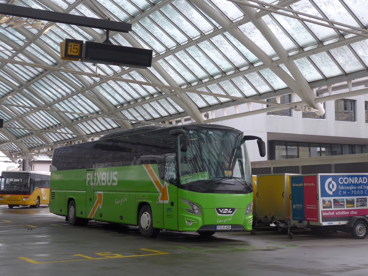 (200'618) - Aus Deutschland: Grner, Rudelzhausen - FS-G 420 - VDL am 2. Januar 2019 in Chur, Postautostation