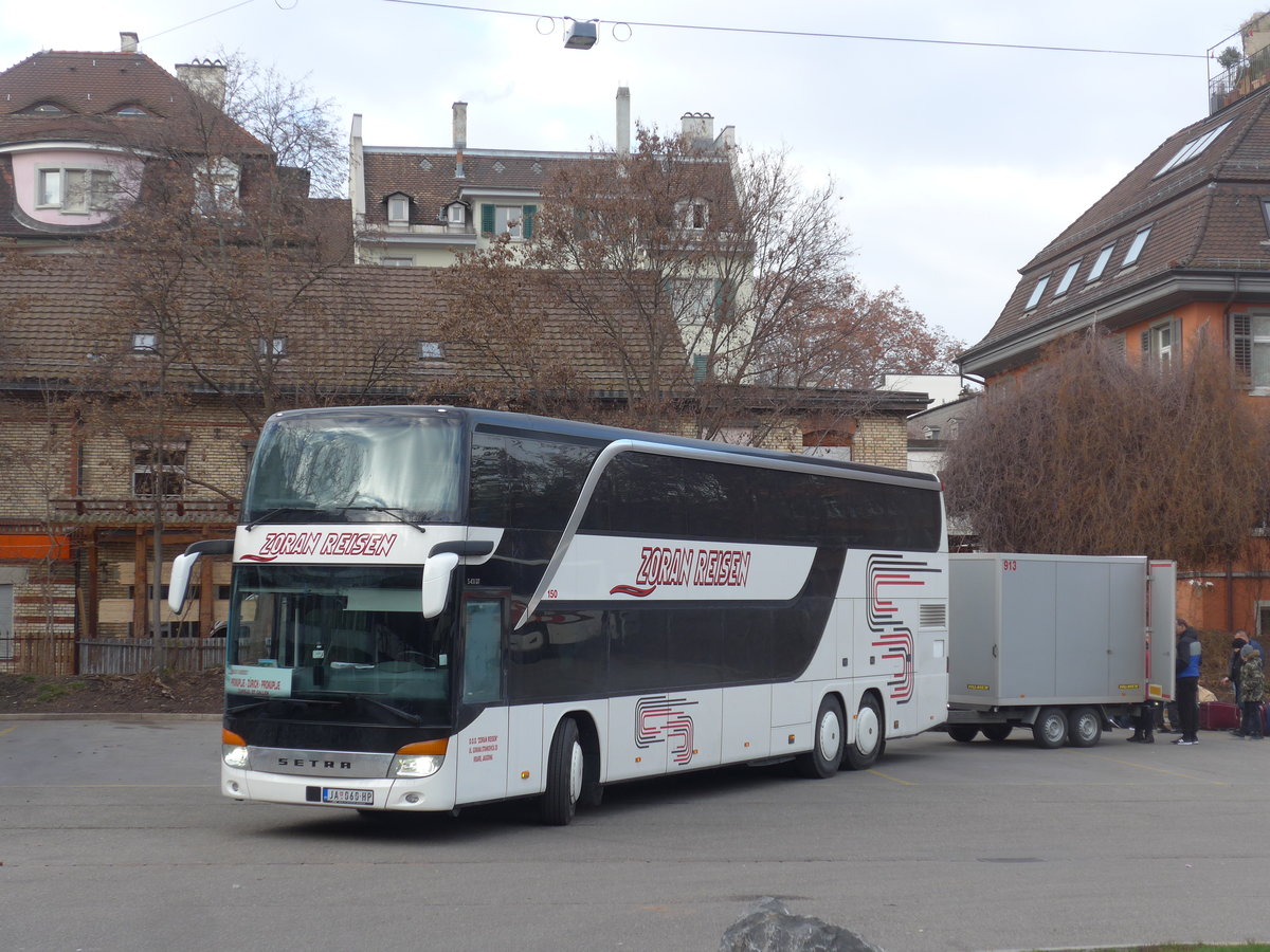 (200'627) - Aus Serbien: Zoran, Jagodina - Nr. 150/JA 060-HP - Setra am 2. Januar 2019 in Zrich, Sihlquai