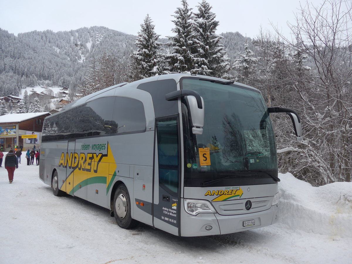 (200'714) - Andrey, Le Mouret - FR 221'946 - Mercedes am 12. Januar 2019 in Adelboden, ASB