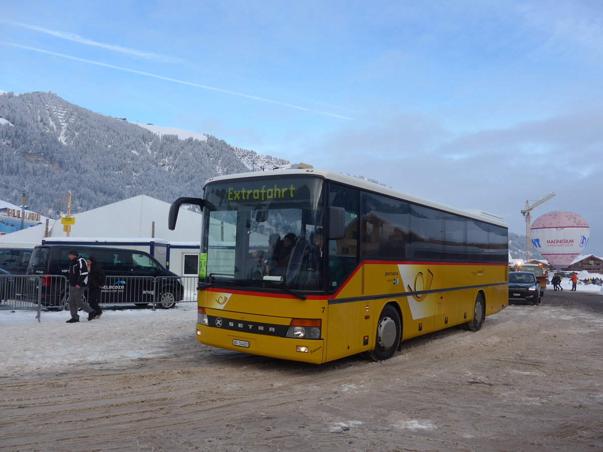 (200'838) - Tschannen, Zofingen - Nr. 7/AG 14'483 - Setra am 12. Januar 2019 in Adelboden, Weltcup