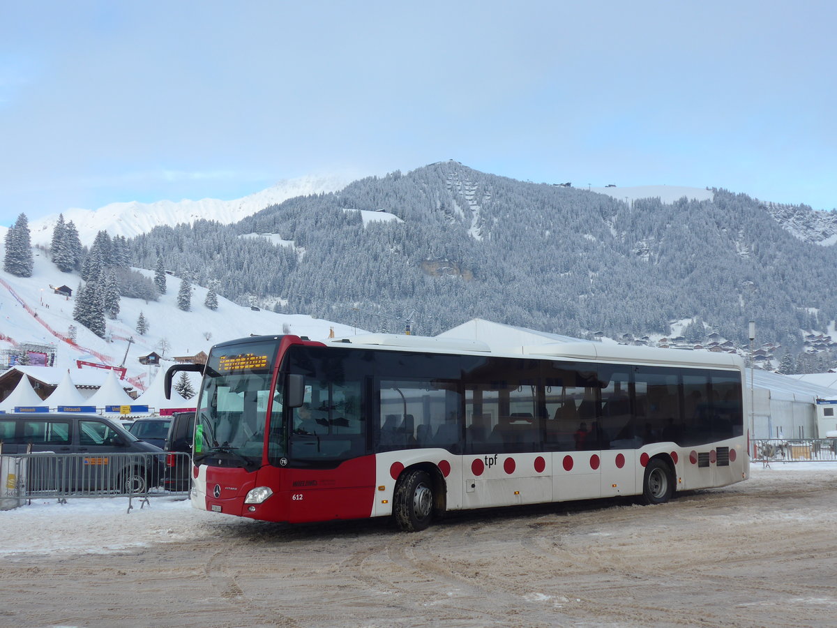 (200'847) - TPF Fribourg (Wieland 76) - Nr. 612/FR 300'241 - Mercedes am 12. Januar 2019 in Adelboden, Weltcup