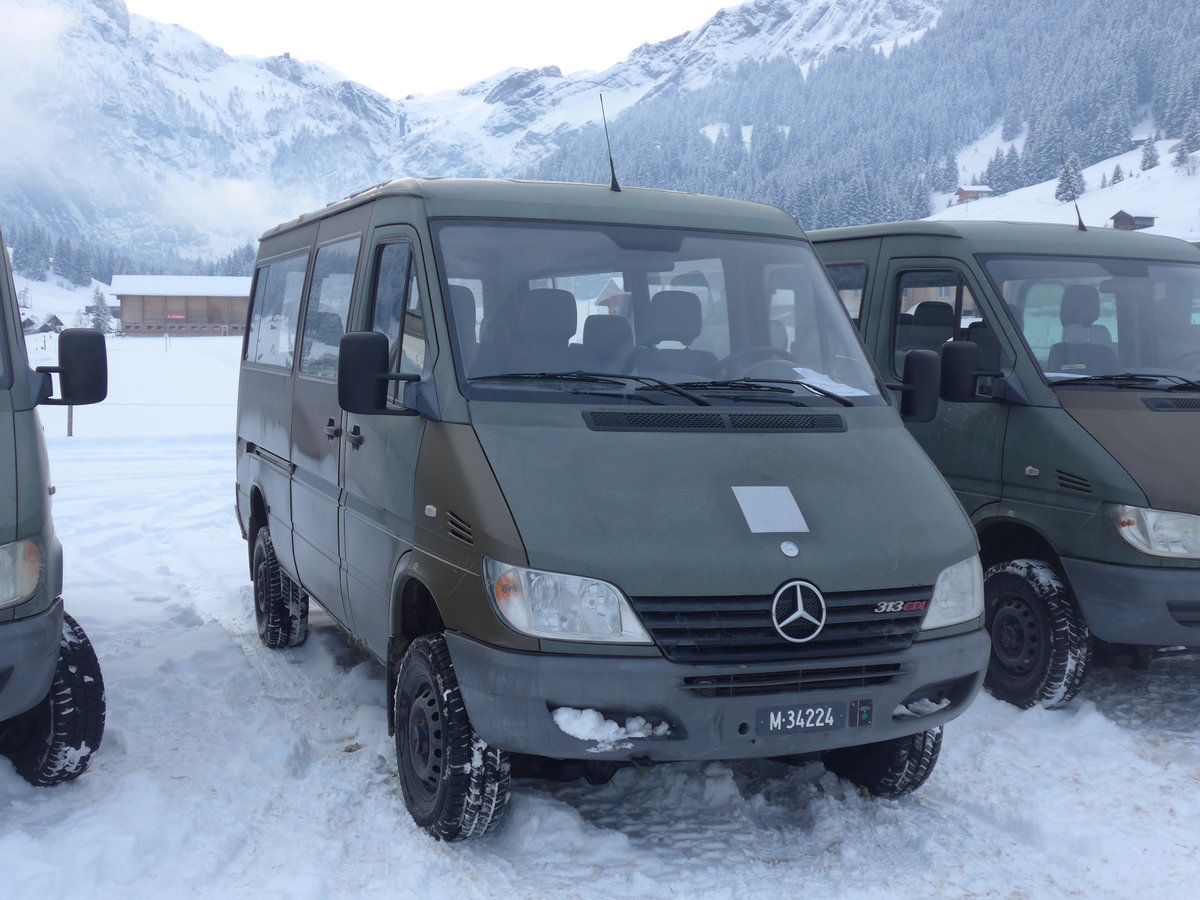 (200'865) - Schweizer Armee - M+34'224 - Mercedes am 12. Januar 2019 in Adelboden, Weltcup