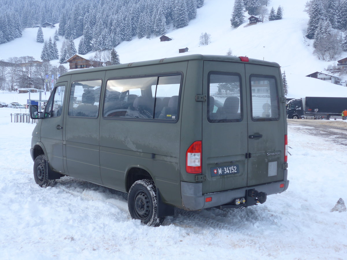 (200'867) - Schweizer Armee - M+34'152 - Mercedes am 12. Januar 2019 in Adelboden, Weltcup