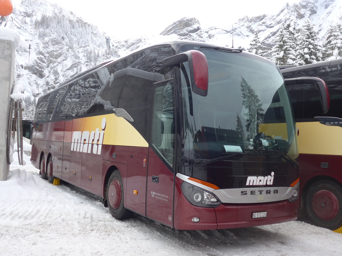 (200'903) - Marti, Kallnach - Nr. 20/BE 572'220 - Setra am 12. Januar 2019 in Adelboden, Unter dem Birg