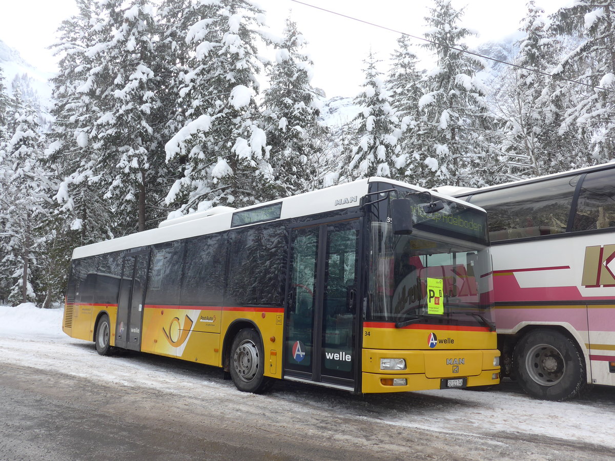 (200'951) - Wyss, Boningen - Nr. 34/SO 121'746 - MAN am 12. Januar 2019 in Adelboden, Unter dem Birg