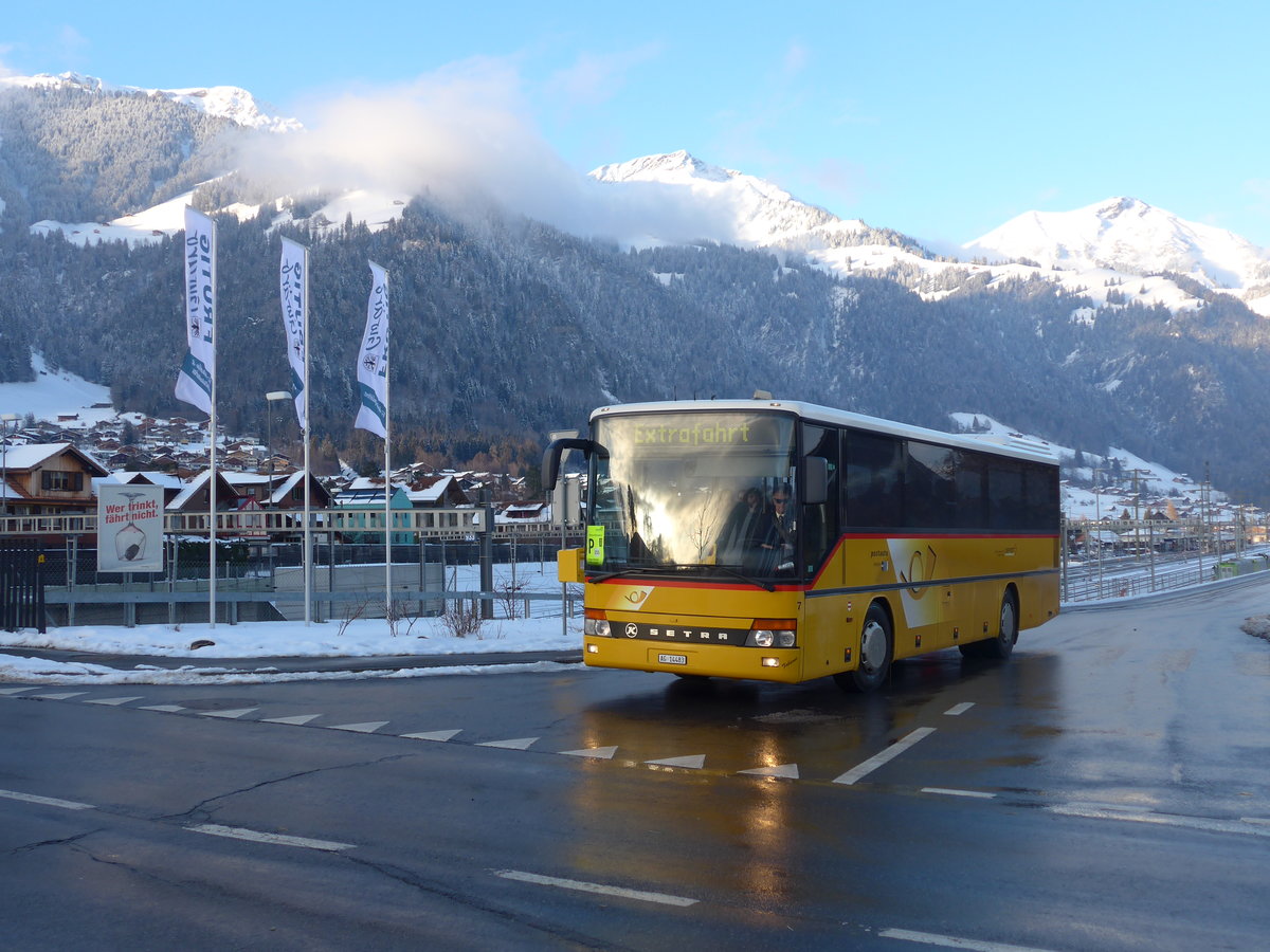 (200'976) - Tschannen, Zofingen - Nr. 7/AG 14'483 - Setra am 12. Januar 2019 in Frutigen, Parallelstrasse