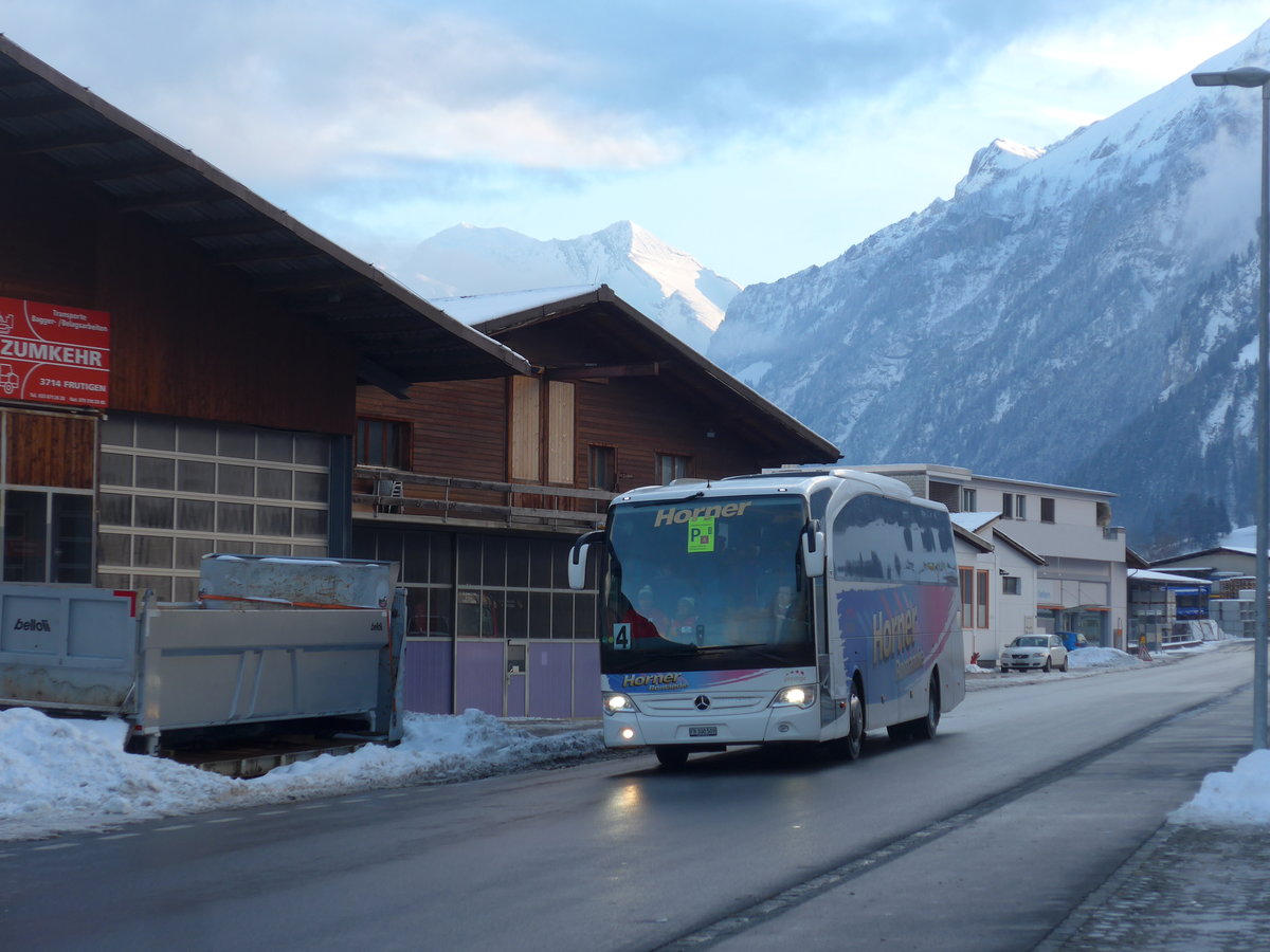 (200'983) - Horner, Tafers - Nr. 9/FR 300'509 - Mercedes am 12. Januar 2019 beim Bahnhof Frutigen