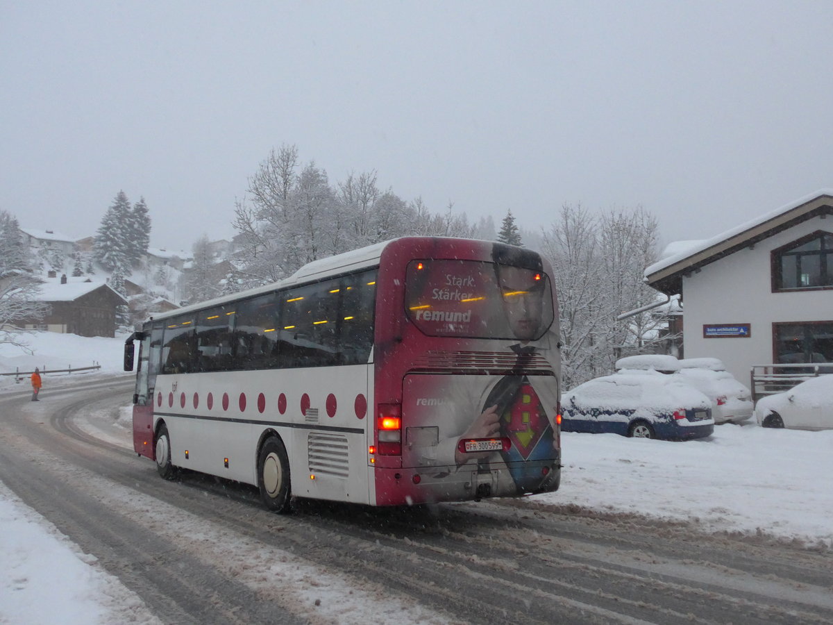 (201'023) - Wieland, Murten - Nr. 29/FR 300'599 - Neoplan (ex Mark, Andeer; ex P 25'166; ex Mark, Andeer) am 13. Januar 2019 in Adelboden, Oey