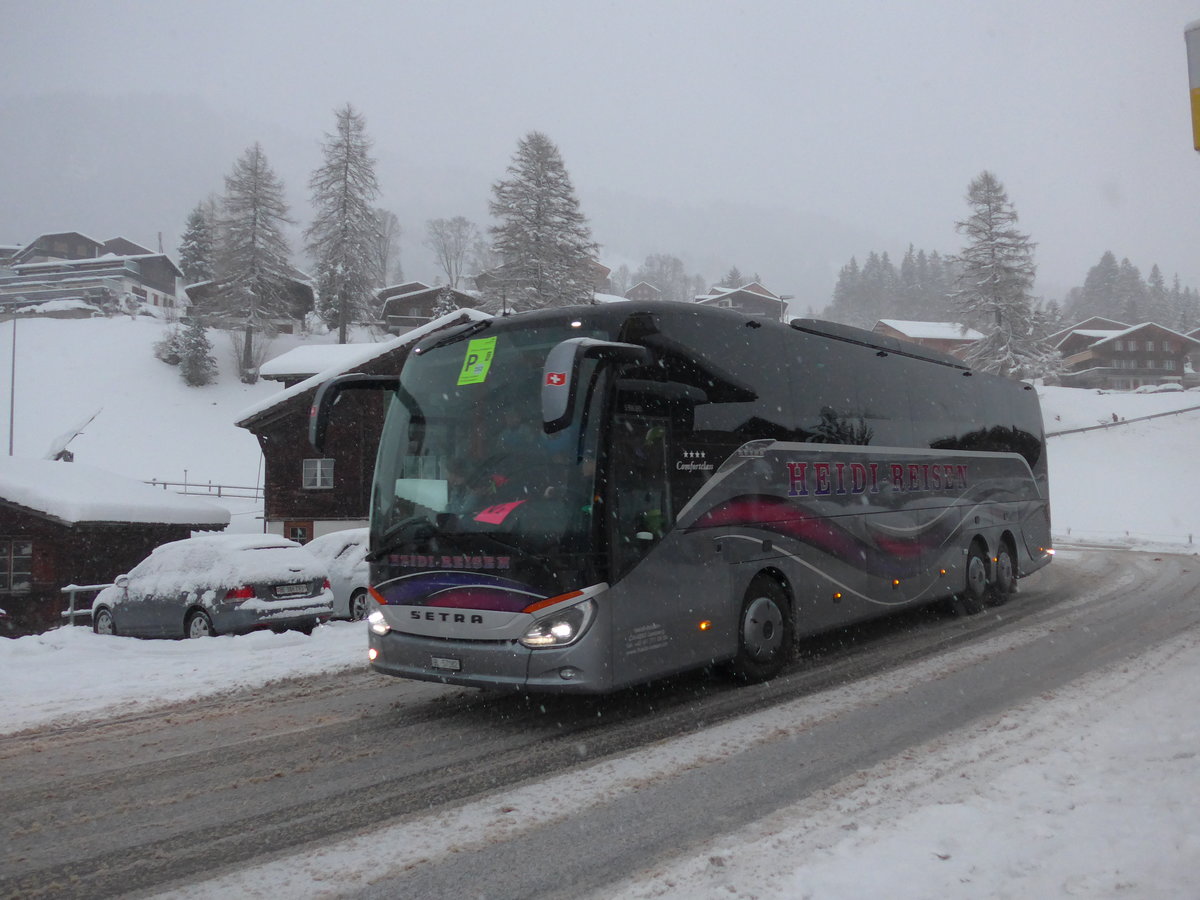 (201'028) - Heidi, Liesberg - BL 57'182 - Setra am 13. Januar 2019 in Adelboden, Oey