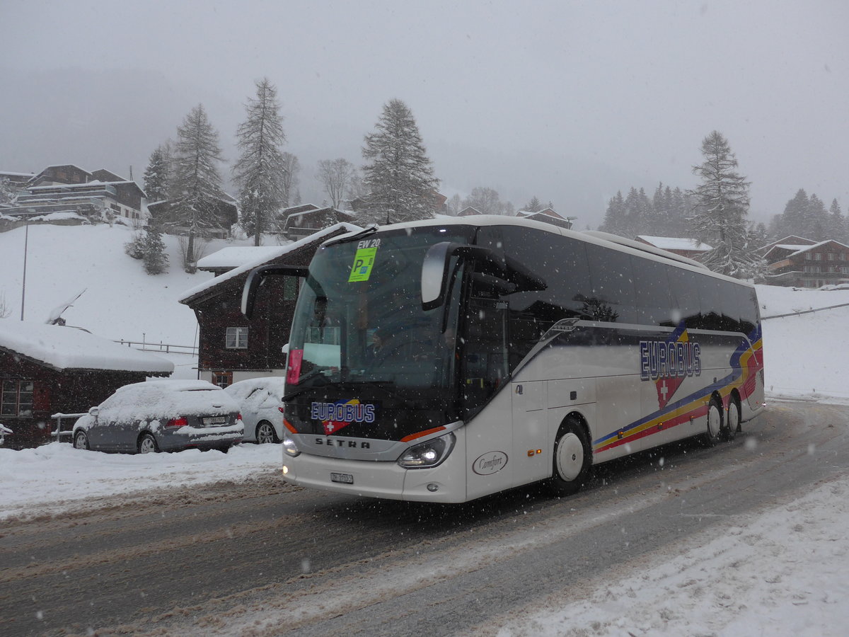 (201'079) - Welti-Furrer, Bassersdorf - Nr. 20/BE 27'120 - Setra am 13. Januar 2019 in Adelboden, Oey