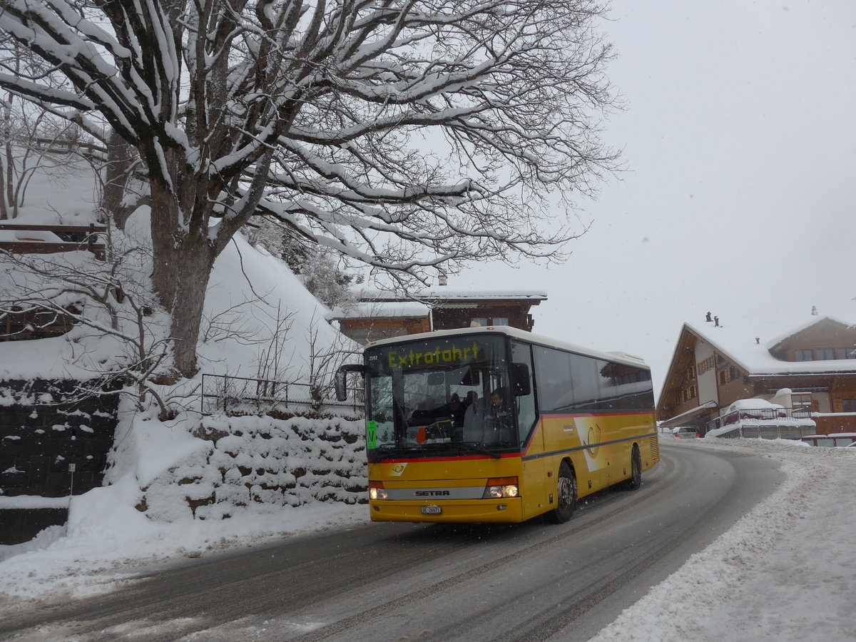 (201'126) - Spring, Schwenden - BE 26'671 - Setra am 13. Januar 2019 in Adelboden, Landstrasse